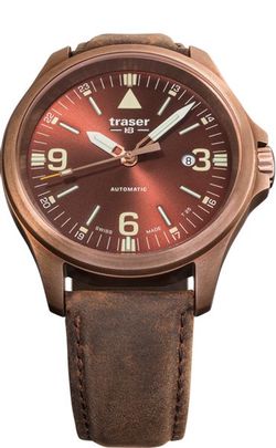 Traser P67 Officer Pro Automatic Bronze Brown kůže