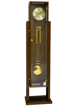 Adler 10159-W - Sloupové hodiny s půlovým závažovým strojem od německé firmy Hermle