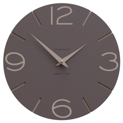 Hodiny CalleaDesign 10-005-69 Smile 30 cm čokoláda