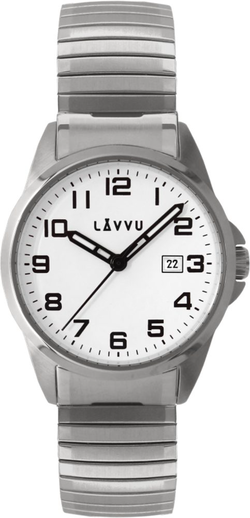 Pánské pružné hodinky LAVVU LWM0020 STOCKHOLM Big White