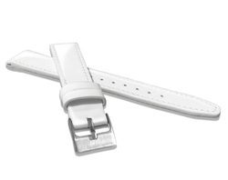 Bílý kožený řemínek MINET s vysokým leskem GLAMOUR - 22