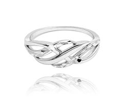 MINET Broušený stříbrný prsten