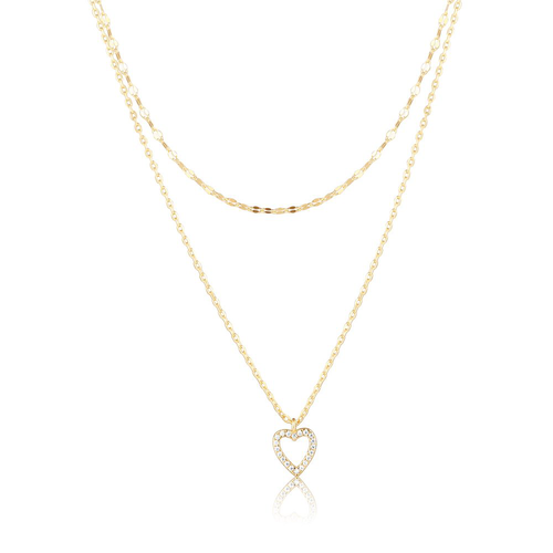 Náhrdelník JVD SVLN0637X61GO45 stříbrný