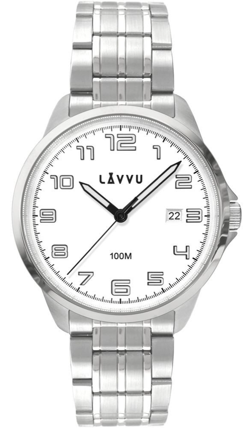 LAVVU LWM0200 Stylové pánské hodinky SORENSEN White