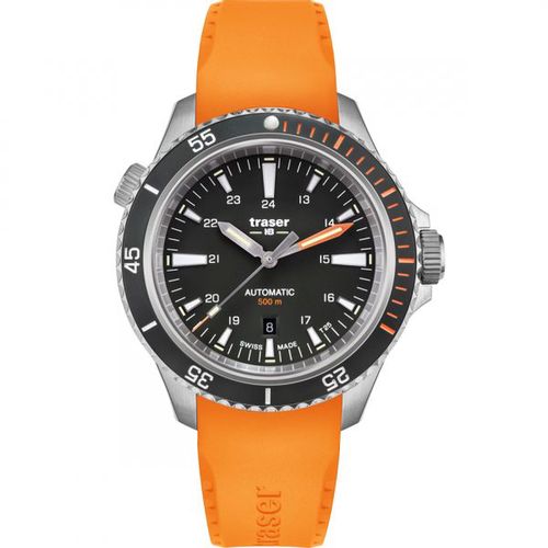 Traser P67 Diver Automatic Black oranžová pryž