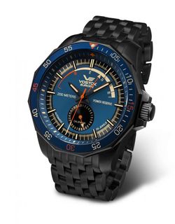 Vostok Europe N-1 Rocket Automatic Power Reserve NE57-225C564 - Ocelový řemínek s černou PVD úpravou