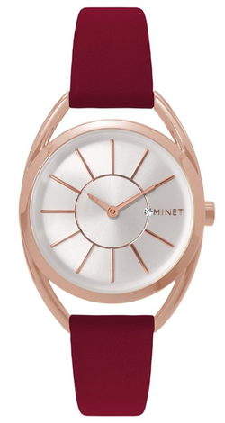 Vínové dámské hodinky MINET ICON PLUM PASSION MWL5074