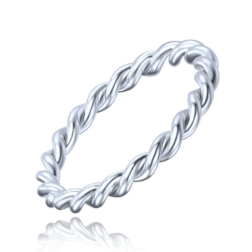 MINET Elegantní stříbrný prsten