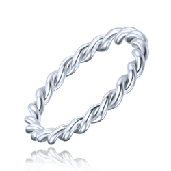 MINET Elegantní stříbrný prsten