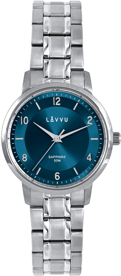 LAVVU Stříbrné dámské hodinky LINSELL se safírovým sklem