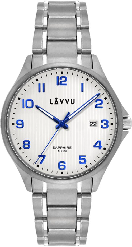 Titanové hodinky se safírovým sklem LAVVU LWM0150 TITANIUM LILLEHAMMER White