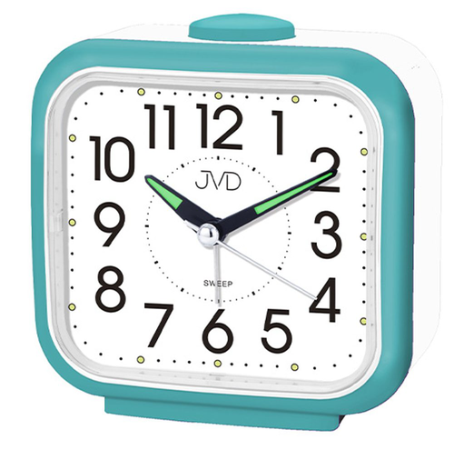 JVD SRP1309.7 - Budík s tichým chodem a možností volby zvonění drnčením nebo pípáním