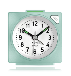 LAVVU LAS3044 - LAVVU Světle zelený budík SWEEP s plynulým chodem - 3 ROKY ZÁRUKA!