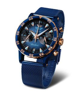 Vostok Europe Undine VK64-515E628B - Ocelový řemínek s modrou PVD úpravou