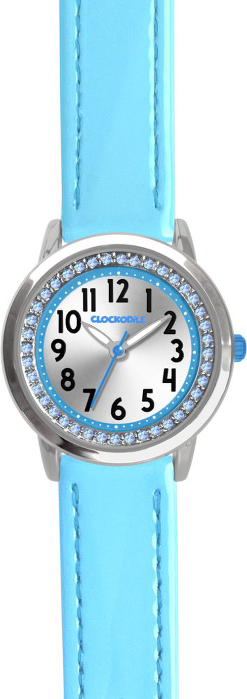 CLOCKODILE Tyrkysové dívčí dětské hodinky s kamínky