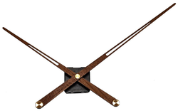 HRD72 - Kompletní hodinový strojek s dlouhými dřevěnými ručkami