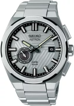 Seiko Astron SSJ037J1 Silvertone Earth