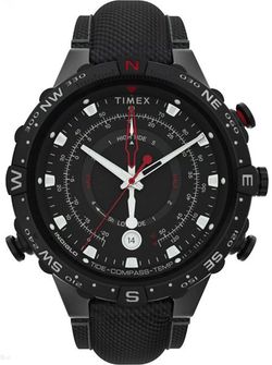 TIMEX Allied Tide-Temp-Compass with Intelligent Quartz Technology 45mm Fabric Strap Watch TW2T76400