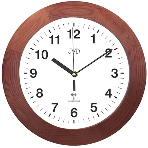 JVD RH2226/41 - Hodiny řízené signálem s dřevěným rámem
