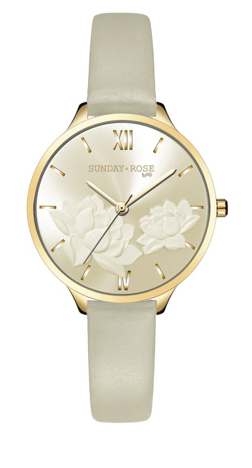 Hodinky SUNDAY ROSE Fashion Pastel Beige SUN-F16