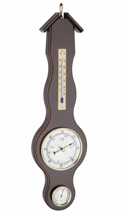 TFA 20.1037.03 - Meteostanice analogová na dřevěné podložce - ořech