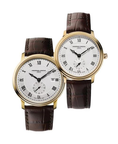 SET Frederique Constant Slimline FC-245M5S5 a FC-235M1S5