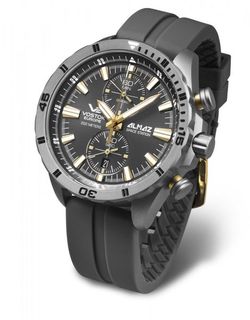 Vostok Europe Almaz Titanium Line 6S11/320H521 - Silikonový řemínek šedý