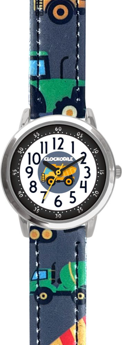 CLOCKODILE Svítící modré chlapecké dětské hodinky BAGRY