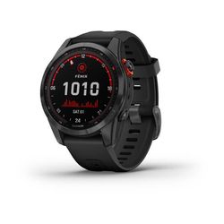 Garmin Fenix 7S Solar Gray / Black Silicone Band - 010-02539-13