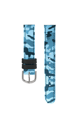 Modrý maskáčový řemínek k dětským hodinkám CLOCKODILE CSB0030