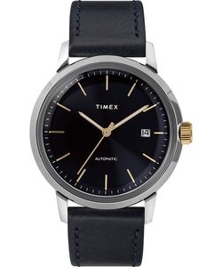 TIMEX Marlin Automatic 40mm Leather Strap Watch TW2T23100