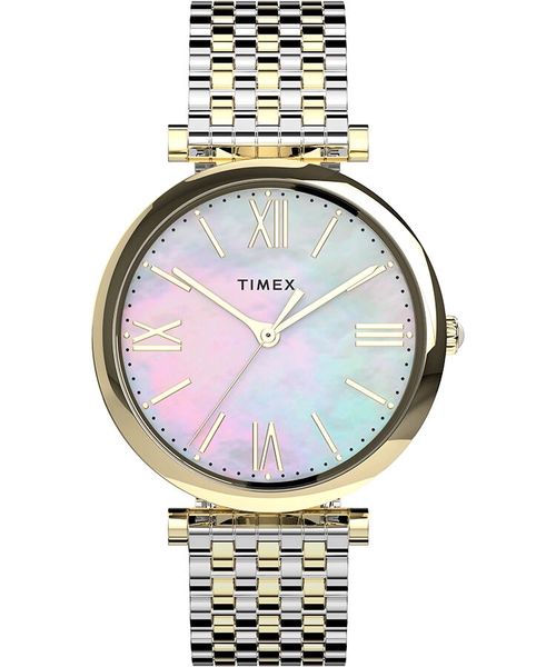 TIMEX Parisienne 35mm Stainless Steel Bracelet Watch TW2T79400