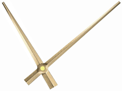 Hodinový strojek s tichým chodem HRP76G včetně zlatých ručiček