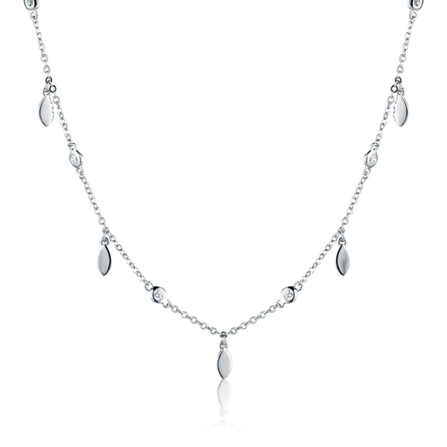 Náhrdelník JVD SVLN0528XK4BI45 stříbrný