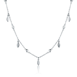 Náhrdelník JVD SVLN0528XK4BI45 stříbrný