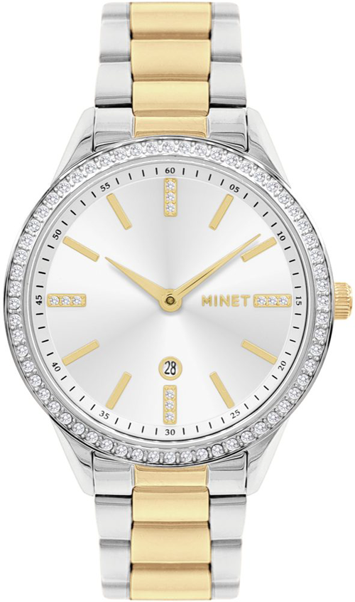 MINET Stříbrno-zlaté dámské hodinky AVENUE MWL5311