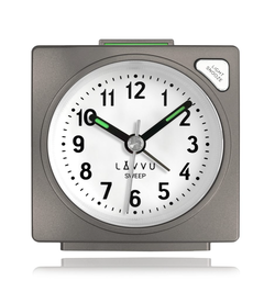 LAVVU LAS3045 - Budík SWEEP s plynulým chodem v mosazné barvě - 3 ROKY ZÁRUKA!